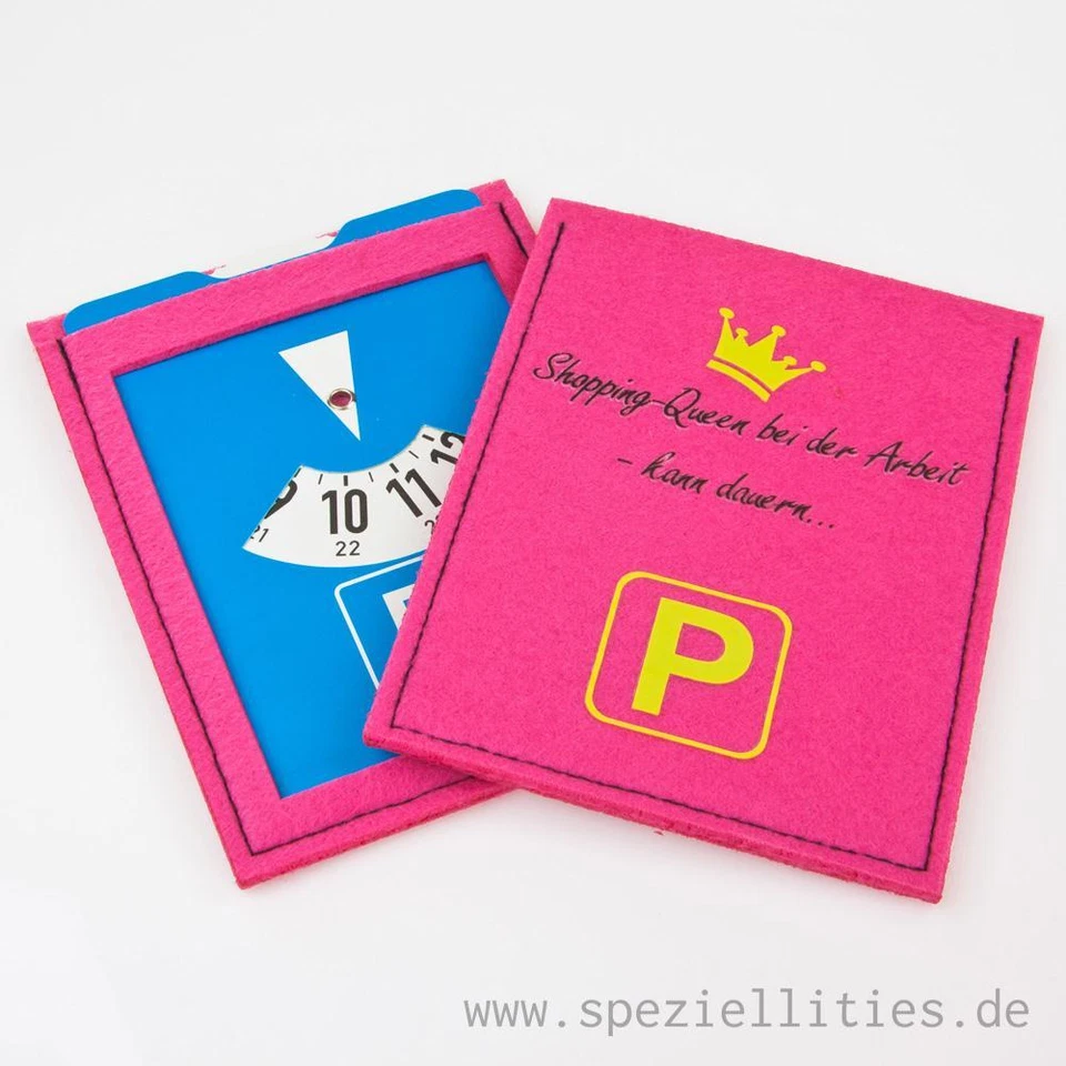 Parkscheibe(ncover) "Shopping Queen" Parkscheibe nach StVO Parkscheibenhülle