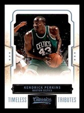2009-10 Panini Classics Kendrick Perkins Timeless Tributes Platinum /25 Celtics