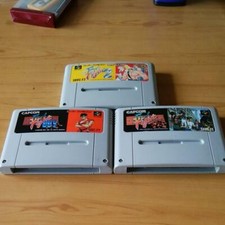 Final Fight 1 2 Guy Set Super Famicom SNES Capcom Used Tested Cartrage Only