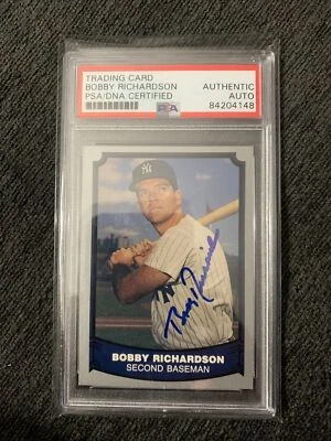 BOBBY RICHARDSON 1988 PACIFIC AUTOGRAPHED SIGNED AUTO BASEBALL CARD 74 - Image 1 of 3