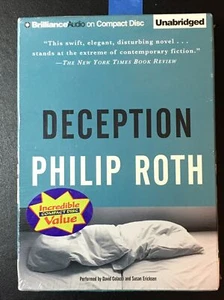 Deception by Philip Roth Audiobook 4 CD's Unabridged - Imagen 1 de 2