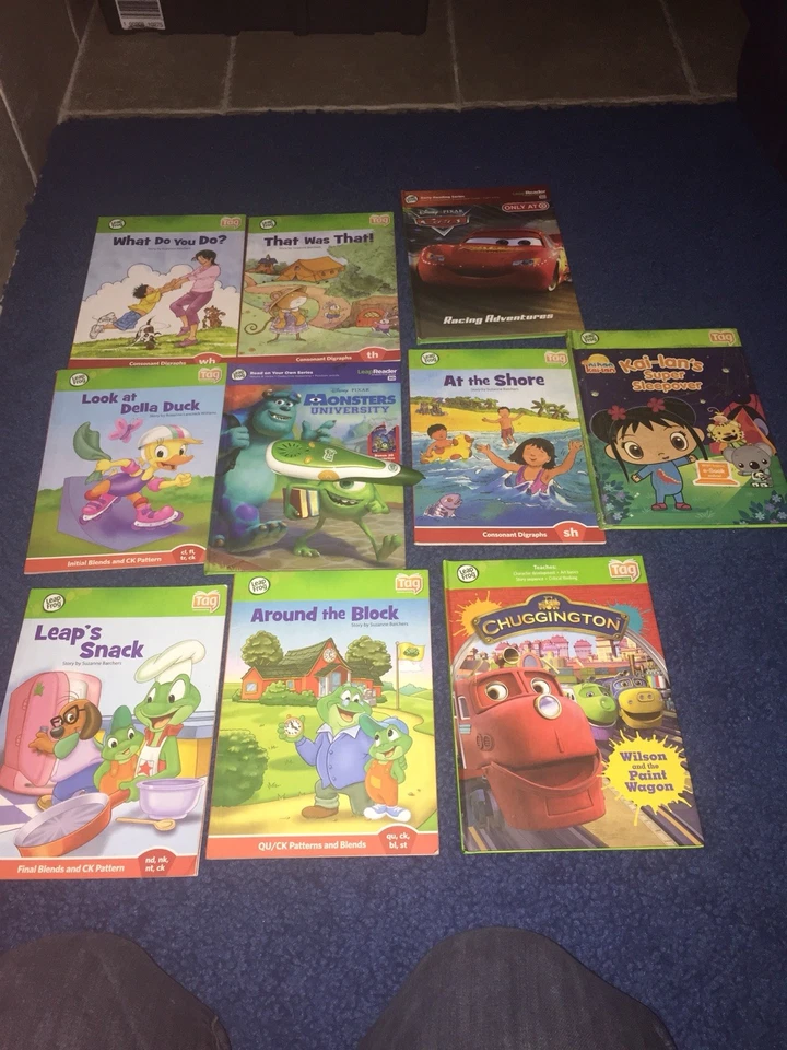 Leap Frog Tag Books 10 Pen GUC learning books - Image 1 of 1