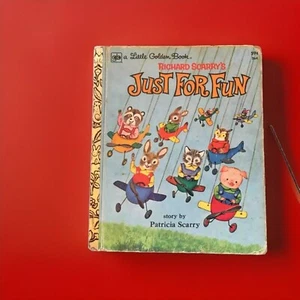 A Little Golden Book Just For Fun Richard Scarry 1978 Illustrated Hardcover - Picture 1 of 1