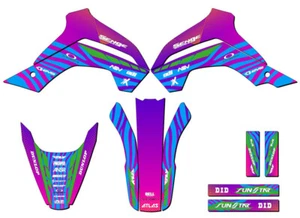 2021-2022 KLX 140 RL TIGRE rosa Senge kit de gráficos compatible con Kawasaki - Imagen 1 de 10