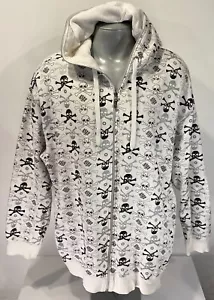 Southpole 3XL Mens Sweatshirt Hoodie Full Zip Skulls Crossbones Vintage Y2K - Picture 1 of 10