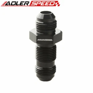 Adaptador de mamparo ADLERSPEED AN8 8AN AN-8 recto AN aluminio negro - Imagen 1 de 6