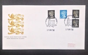 GB 17.04.1990 3x20p + 15p Penny Black Anniv Stamps on First Day Cover, Windsor - Picture 1 of 2