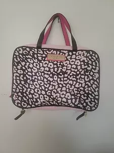 Vintage Victoria's Secret Leopard Print Travel Cosmetic Makeup Organizer - Picture 1 of 3
