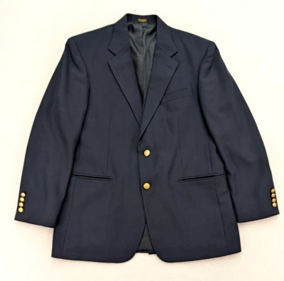 Robert Stock Men's Blazer Jacket Sport Coat Size 43R Navy Blue - Image 1 of 4