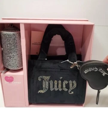 Juicy Couture Big Spender 3 Piezas Caja de Regalo Set Regaliz Terciopelo Nuevo En Caja Foto 1 de 4