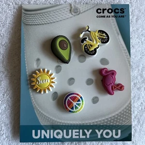 Crocs Jibbitz 5-Pack Sunny Days Summer Shoe Charms, Jibbitz for Crocs NEW! - Picture 1 of 2