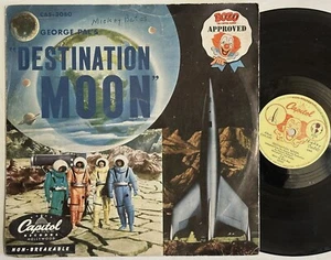 RARE George Pal's Destination Moon ~ Vintage 1950 Sci Fi Movie Record 10" 78 RPM - Picture 1 of 3
