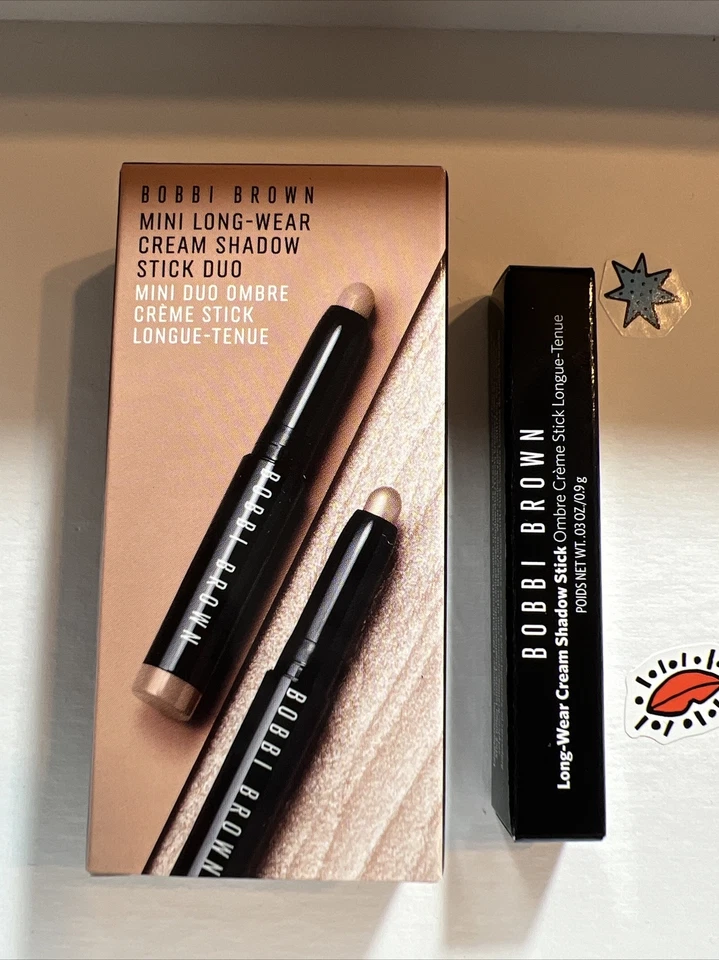 3x Bobbi Marrón MINI Long Wear Crema Sombra de Ojos Piedra Lunar Taupe y Vainilla Trío! Foto 1 de 1