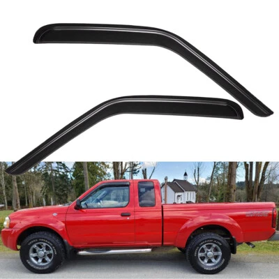 Window Vent Visors for 1998-2004 Nissan Frontier Standard Cab/King Cab/Crew Cab Foto 1 de 4