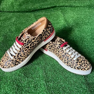 Hush Puppies Sabine Lace Up Closure Round Toe Animal Print Sneakers Size 9.5 NEW - Picture 1 of 11