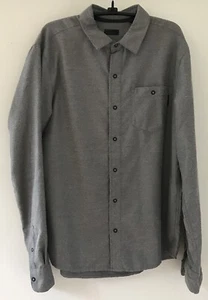 Pearl Izumi Gray Black Snap Button Up Shirt Travel Quick Dry Polyester S 40" - Picture 1 of 7