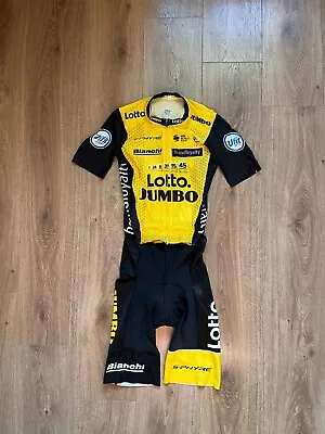 Lotto Jumbo Bianchi usado por JUAN LOBATO Tour de Francia 2018 para hombre S raro Foto 1 de 4