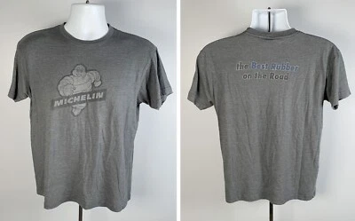 Michelin Man the Best Rubber on the Road T Shirt Mens Medium 50/50 - Image 1 of 3