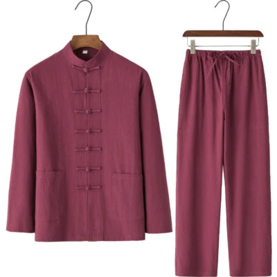 Ropa Tang Estilo Nacional Informal Uniforme Tai Chi Ala Chun Kung Fu Traje Conjunto Foto 1 de 4