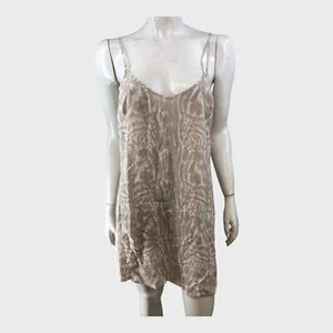 Wilfred Grey Animal Print Slip Dress - Medium - Picture 1 of 4