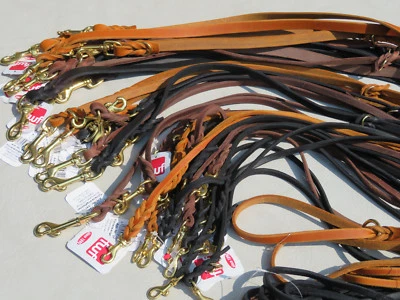 fwf Fettlederleine Führleine Jagdleine Hundeleine Lederleine Softleine bis 3 m - Bild 1 von 2