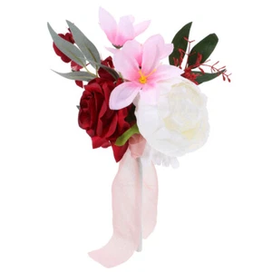  Artificial Flower Bouquet Wedding Bouquets For Bride Miss Mother - Picture 1 of 12