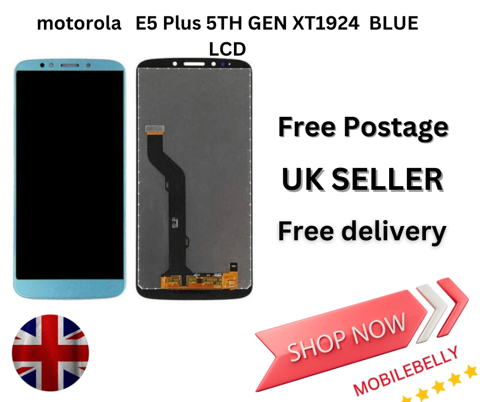 Conjunto de pantalla digitalizador de pantalla táctil LCD azul para Motorola Moto E5 XT1920 Foto 1 de 1