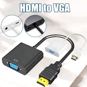 1080P HDMI Male to VGA Female Video Adapter Cable Converter Chipset Built-in AU - Picture 1 of 14