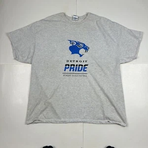 Detroit Pride Women's Tackle Football T-Shirt Crowning Day 2015 Gray Sz 2XL - Picture 1 of 8