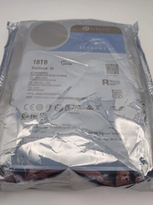 Seagate SkyHawk AI 18TB 3.5" SATA Hard Drive ST18000VE002 Surveillance HDD - Image 1 of 4