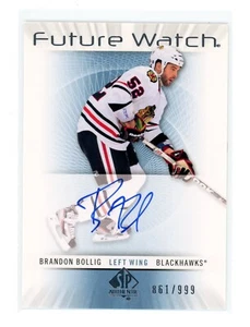 2012-13 SP AUTHENTIC #214 FUTURE WATCH ROOKIE AUTO 861 /999 BRANDON BOLLIG - Picture 1 of 1