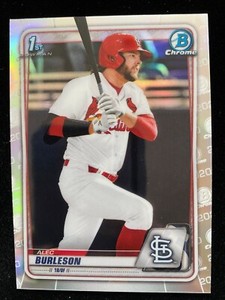 2020 Bowman Chrome Draft ALEC BURLESON 1st Rookie REFRACTOR #BD-45 Cardinals RC