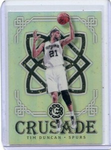 2016-17 EXCALIBUR #86 TIM DUNCAN CRUSADE "SILVER PRIZM" SAN ANTONIO SPURS 11021