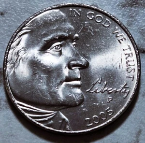 2005 P Uncirculated U.S. Jefferson Bison Nickel BIN186 - Bild 1 von 2