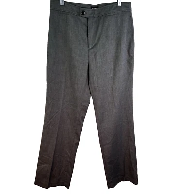 NYDJ Straight Herringbone Dress Pants Womens Size 14 Gray 365X33 - Image 1 of 4
