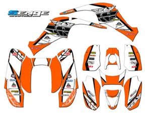 All Years 50/90 13 FLY Orange Senge Graphics Kit Compatible with DRR - Picture 1 of 7