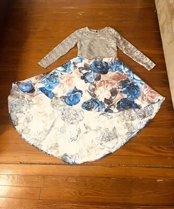 Dillard’s xtraordinary girls 2 piece high low Skirt with Long Sleeve lace top 14 - Picture 1 of 10