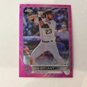 2022 Topps Chrome Update Pink Wave USC63 Kris Bryant Rockies - Picture 1 of 2
