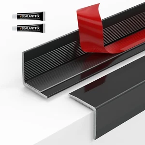 Tile Edge Trim,10Pack x 39 Inch Peel and Stick Aluminum Tile Trim, Self Adhes... - Picture 1 of 9
