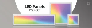 LED Panel RGB+CCT 30x30 62x62 120x30cm 2600-6500K inkl. Netzteil & Fernbedienung - Bild 1 von 19