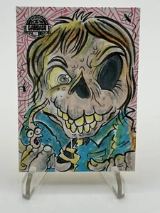 2023 GARBAGE PAIL KIDS KRASHERS SERIES 3 SKETCH CARD 1/1 EL SMETCHO - Dead Ted - Picture 1 of 3