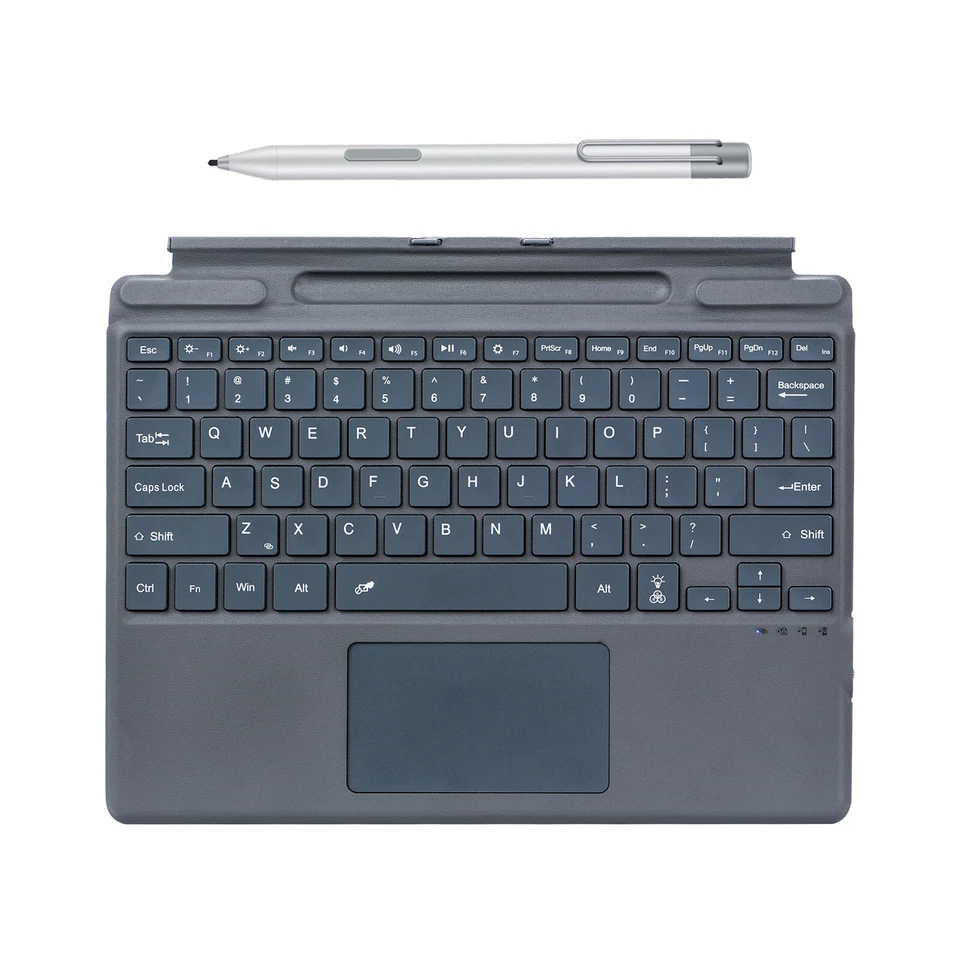 For Microsoft Surface Pro 10/9/8/X Go 4/3/2 Wireless Keyboard With Stylus Pen US - Image 1 of 4