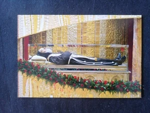 SANTINO CARTOLINA POSTCARD TOMBA DI SAN PIO DA PIETRELCINA - Foto 1 di 2