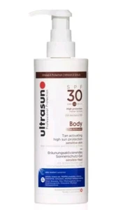 ULTRASUN BODY TAN ACTIVATING SCULPTING HIGH PROTECTION SPF 30 400ml 2024 SEALED - Picture 1 of 1