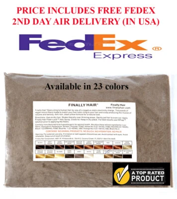 FREE FEDEX AIR -- 100G HAIR FIBERS REFILL FINALLY HAIR CONCEALER FILLER FIBERS - Image 1 of 4