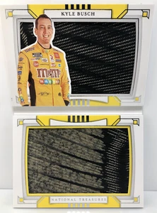 Kyle Busch 2020 Panini National Treasures Racing Dual Tire Relic Booklet #13/25 - Picture 1 of 3