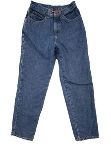 LL Bean Double L Relaxed Fit Karo Flanell Gefüttert Jeans Damen 26x26 - Bild 1 von 12
