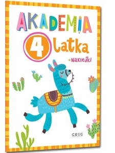 Akademia 4-latka Mój pierwszy elementarz z naklejkami dla dzieci 4 lata Greg - Picture 1 of 1