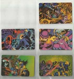 '94-'95 X-Men: Greatest Battles MUESTRA "Tarjeta Telefónica" Juego Completo de 5 SIN RAYAR!! - Imagen 1 de 2