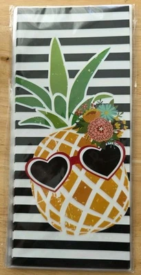 Bolsas de celofán transparentes tropicales de piña de 50 piezas Luau... Foto 1 de 3